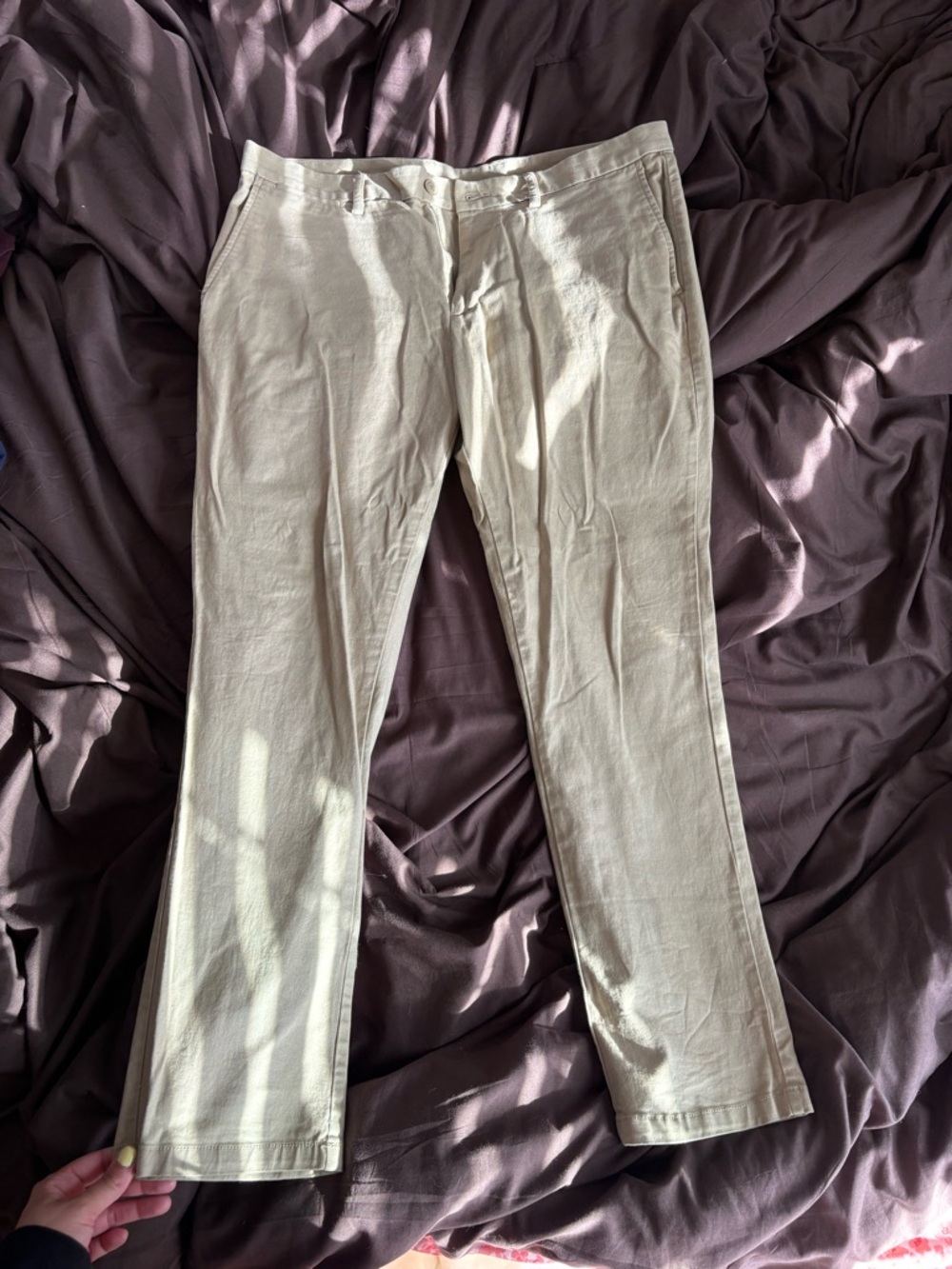 Men's Casual Beige Pants